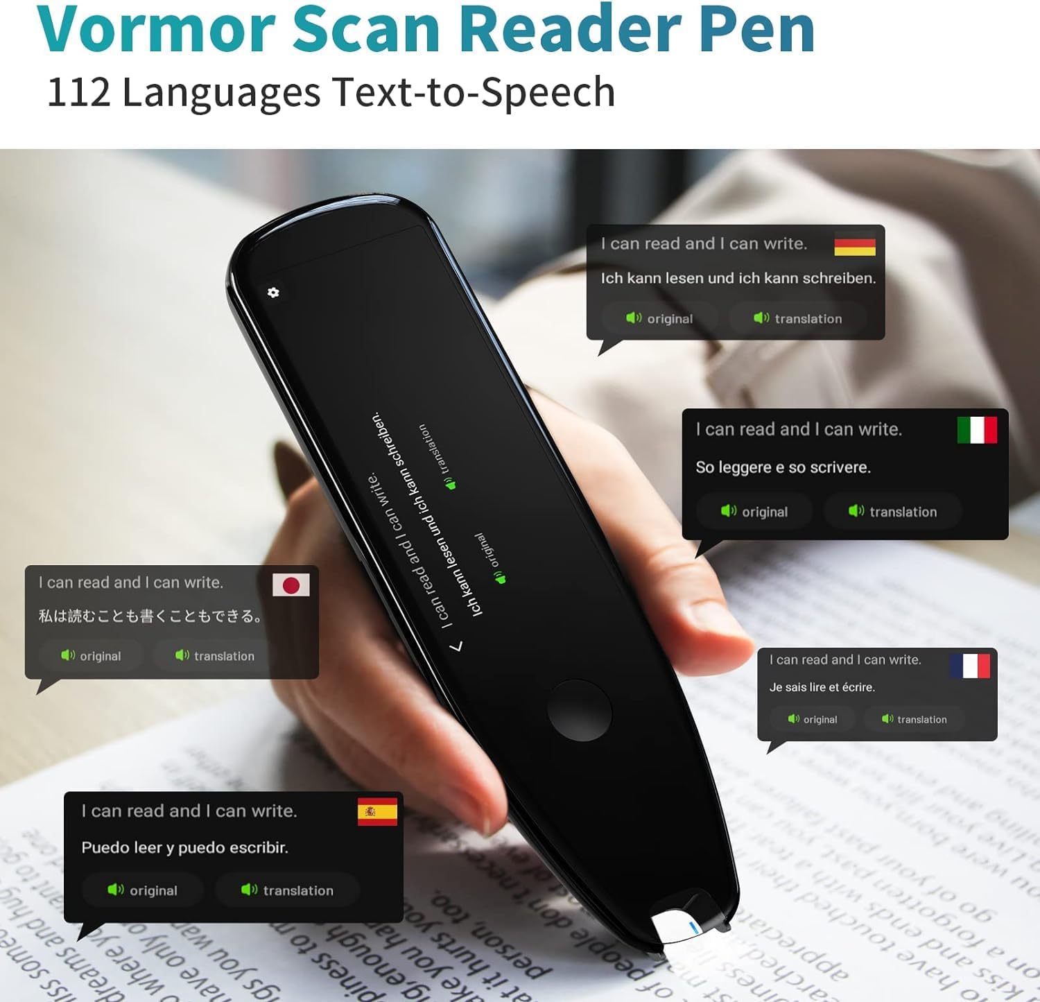 X5 112 Language Digital Reader Pen Voice Language Translator Device