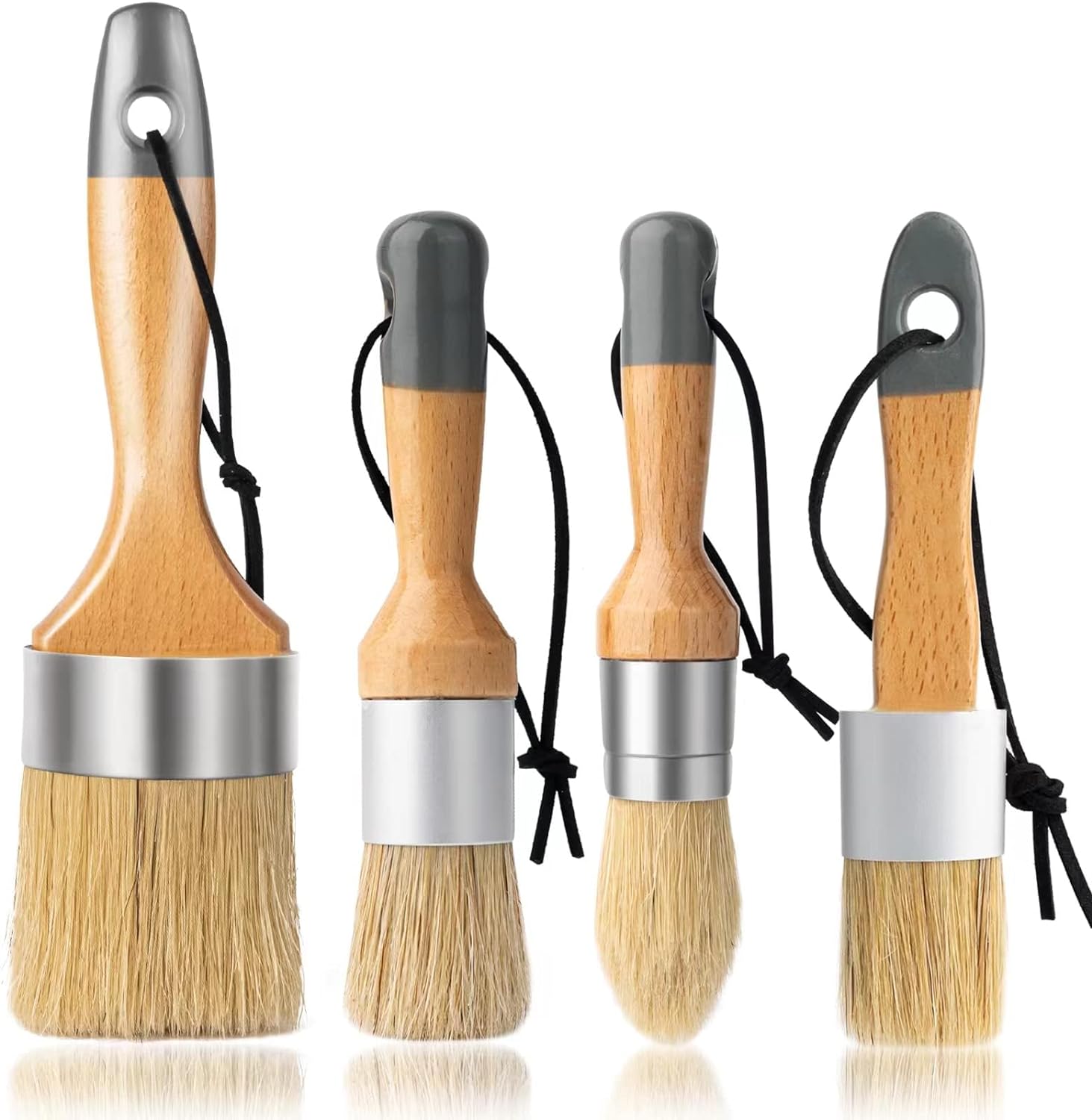 4pcs Chalk and Wax Paint Brush Furniture Set