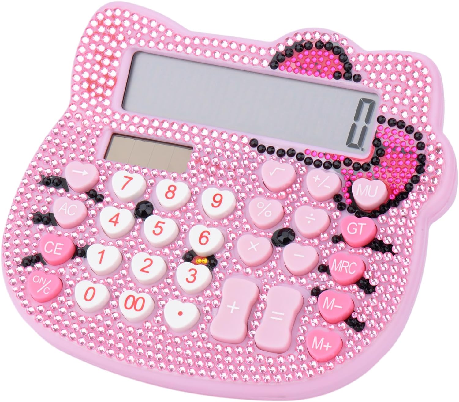 Kitty Diamonds Desktop Calculator 12 Digit Solar and Battery Dual Power