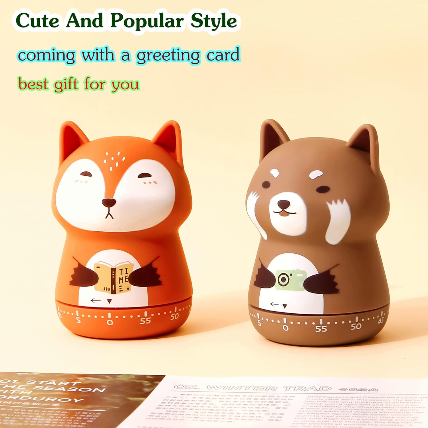 Cute Animal Mechanical Timer for Kids