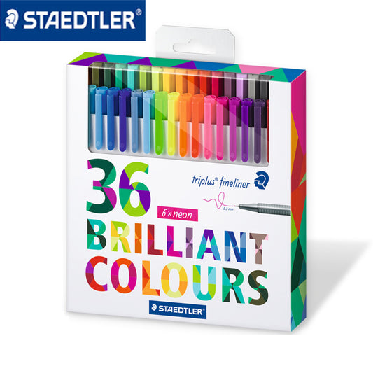 STAEDTLER Triplus Fineliner Pen,0.3mm,36 Brilliant Colours