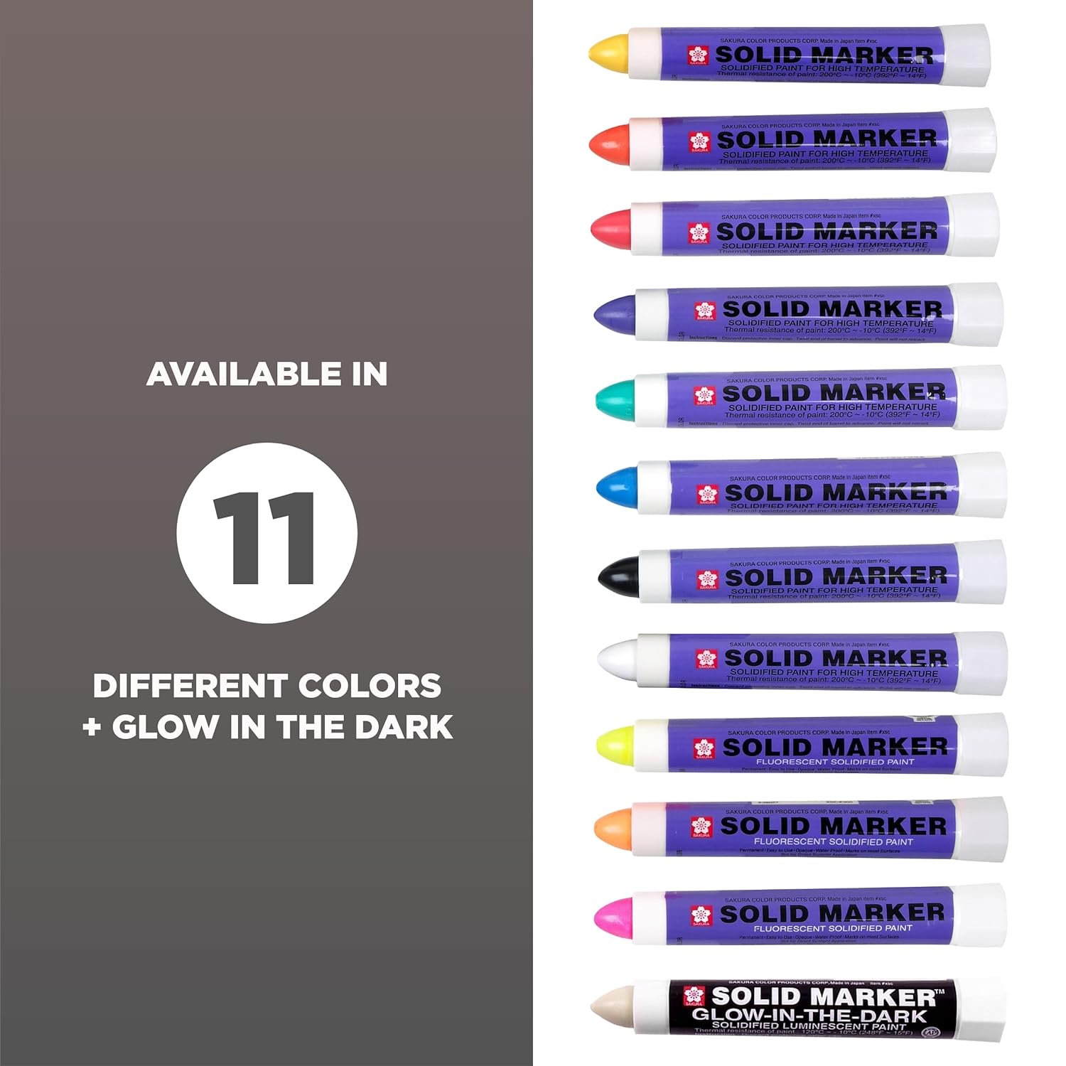 SAKURA Solid Marker,Permanent Marker Paint Pens,12 Pack,Purple