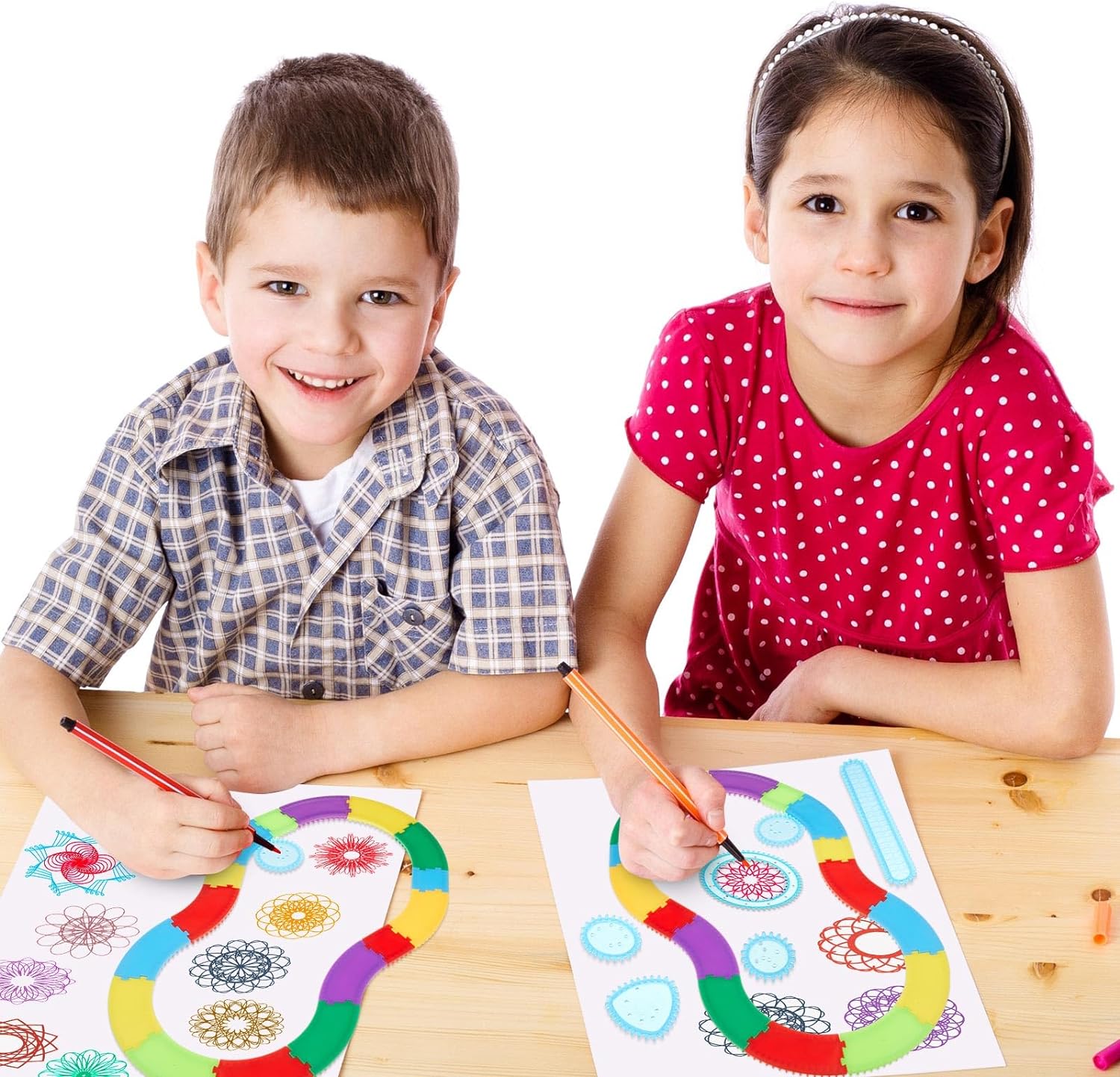 Art Game Drawing Toys Spiral Curve Stencil Set