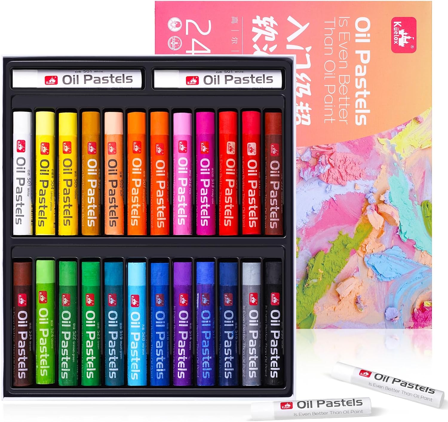 26/52 Oil Pastels for Artist - Soft Oil Crayons Art Set for Kids