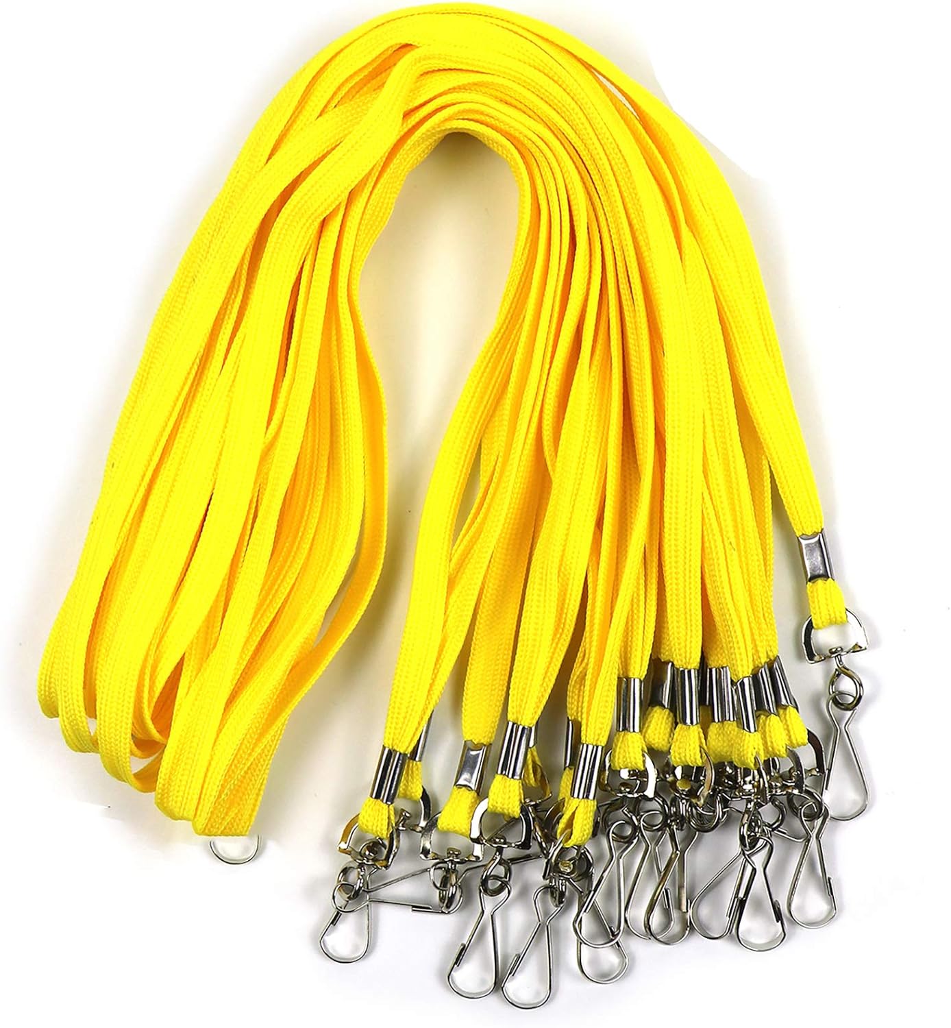 100Pcs Nylon Bulk Lanyard for Id Badges