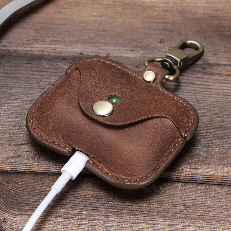 Retro Airpods Pro Charging Leather Case