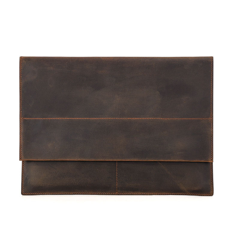 Leather Slim Laptop Sleeve Case 13.3 inch with Airtag Holder