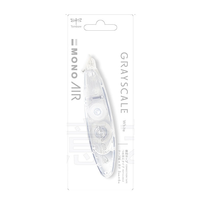 Tombow Mono Air Correction Tape Pen Style Graysale 5mm,2 Pack