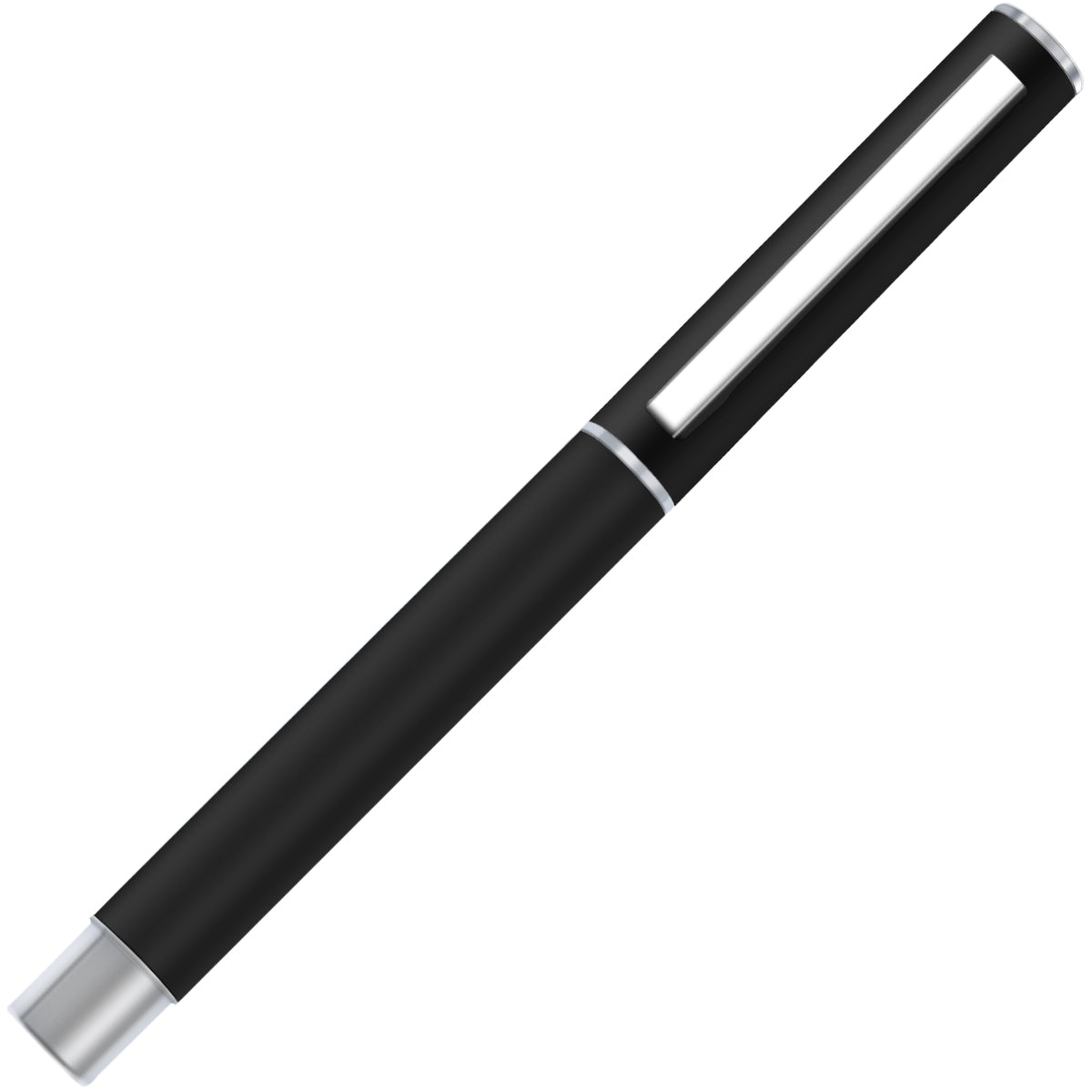 DELI S80 Gel Pen 0.5MM Fine Point,Black White Metal Body-2 Pack
