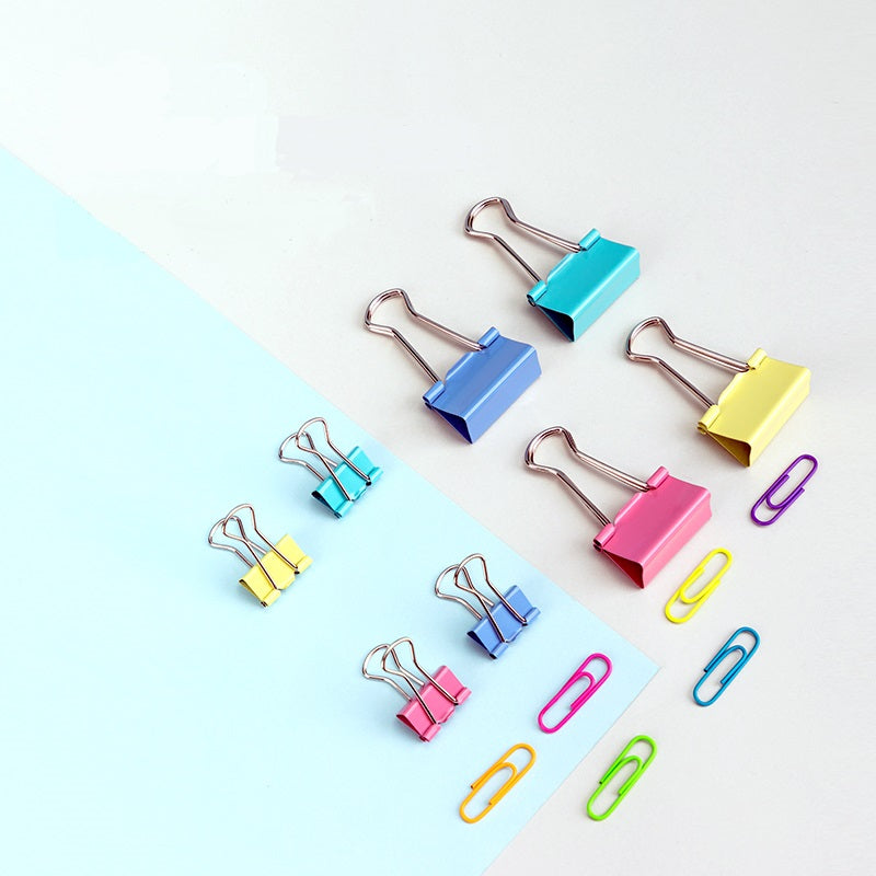 DELI-78552 Paper Binder Clips 285pcs Office Desk Accessories Set