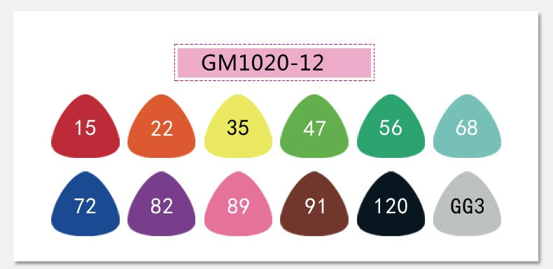 STA GRAPHMASTER GM1020 Alcohol Markers,12/24/36/48/60/80/108 Color