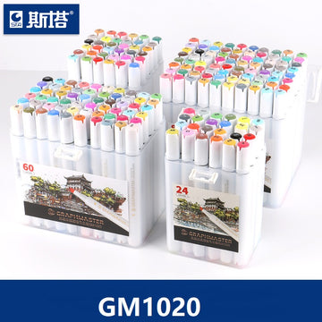 STA GRAPHMASTER GM1020 Alcohol Markers,12/24/36/48/60/80/108 Color