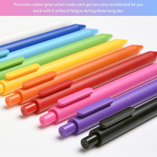 KACO Retractable Gel Pens, 20 Assorted Colors