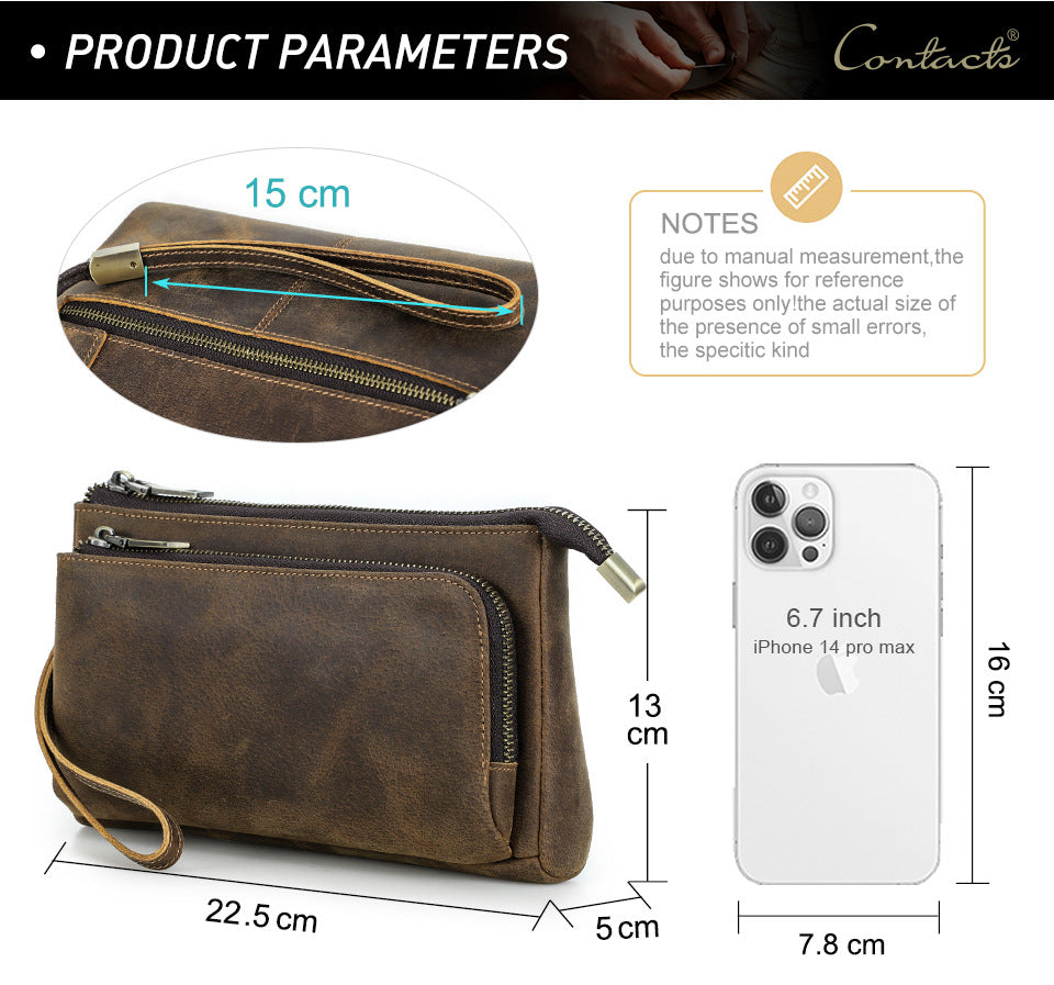 Leather Apple Accessories Clutch Bag Electronic Organizer Case