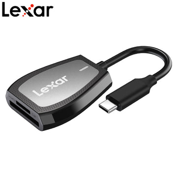 Lexar USB 3.2 Type-C Dual-Slot Reader,Supports SD microSD Cards