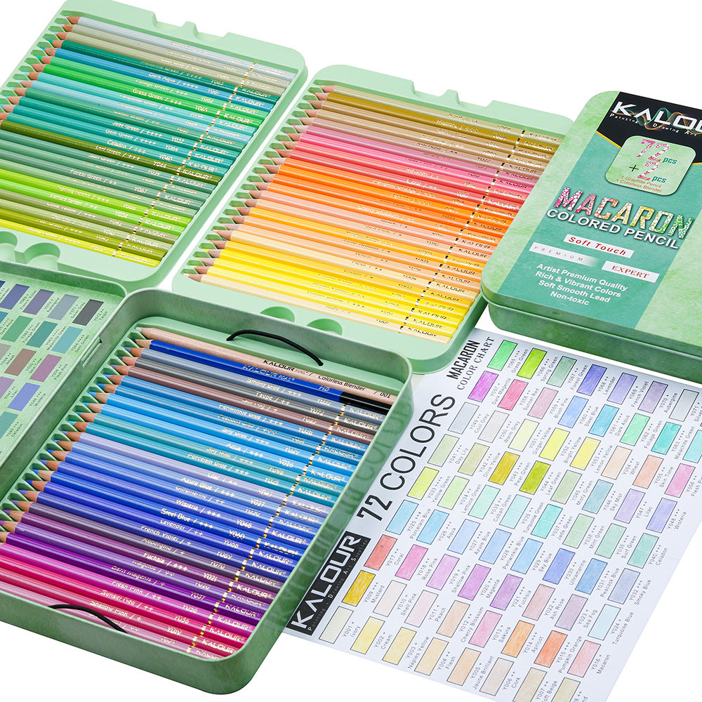 KALOUR Macaron Pastel Colored Pencils Set 72 Colors