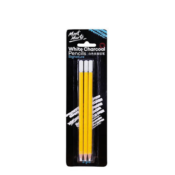 Mont Marte White Charcoal Pencils,Pack of 3