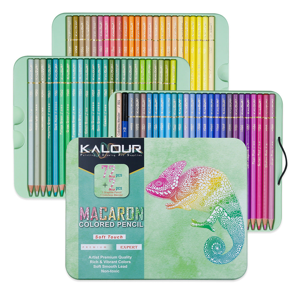 KALOUR Macaron Pastel Colored Pencils Set 72 Colors