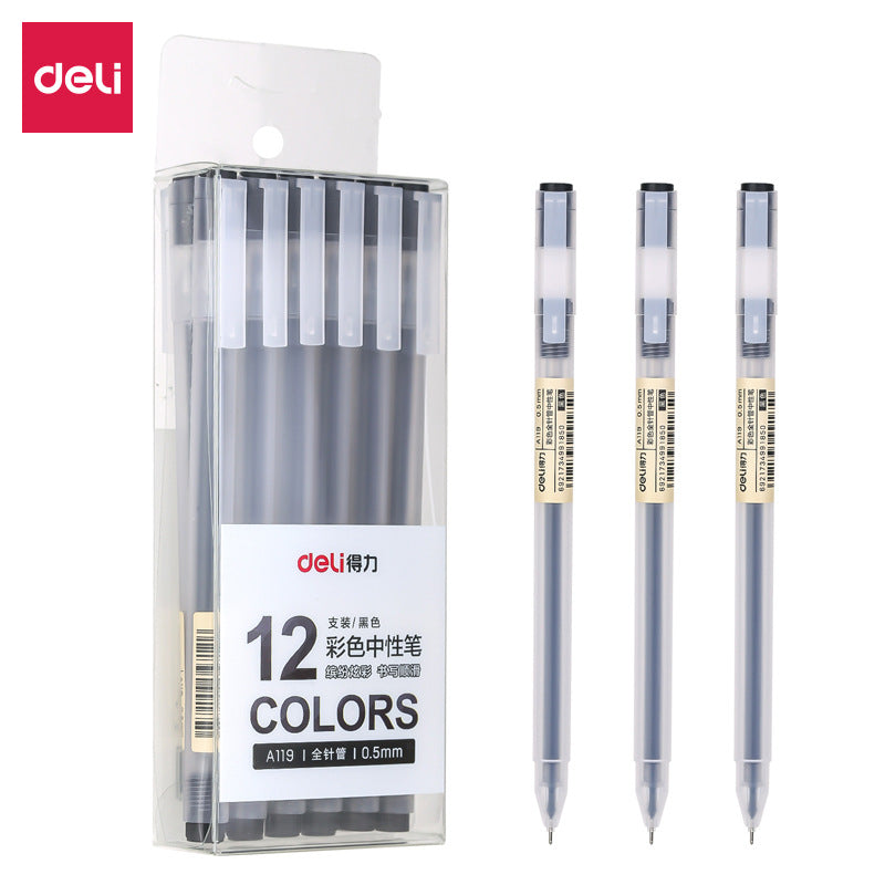 Deli 8 Colored Liquid Ink Pens, Ultra Fine Point (0.5 mm), 8