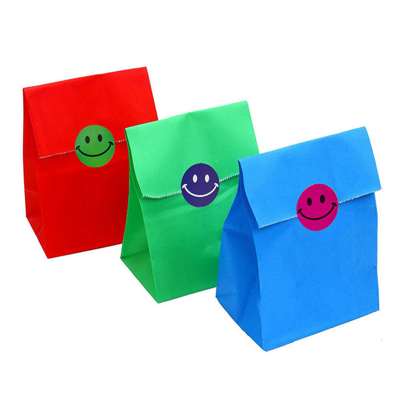 500pcs Happy Smile Face Reward Stickers,1 inch,8 Colors