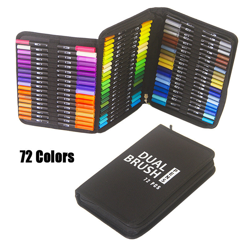 60/72/120 Colors Art Markers Dual Tip Brush Pen for with Case