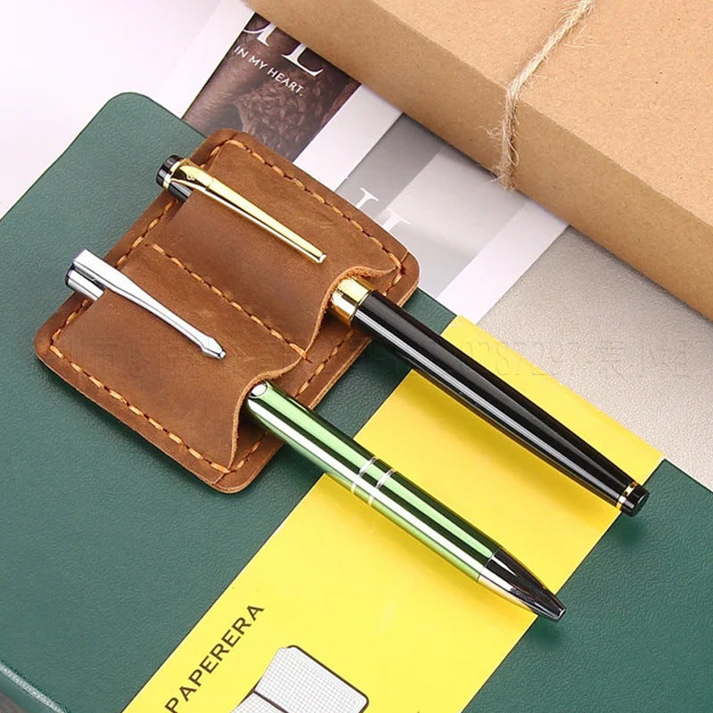 2pcs Leather Pen Holder Clip for Notebook Journal