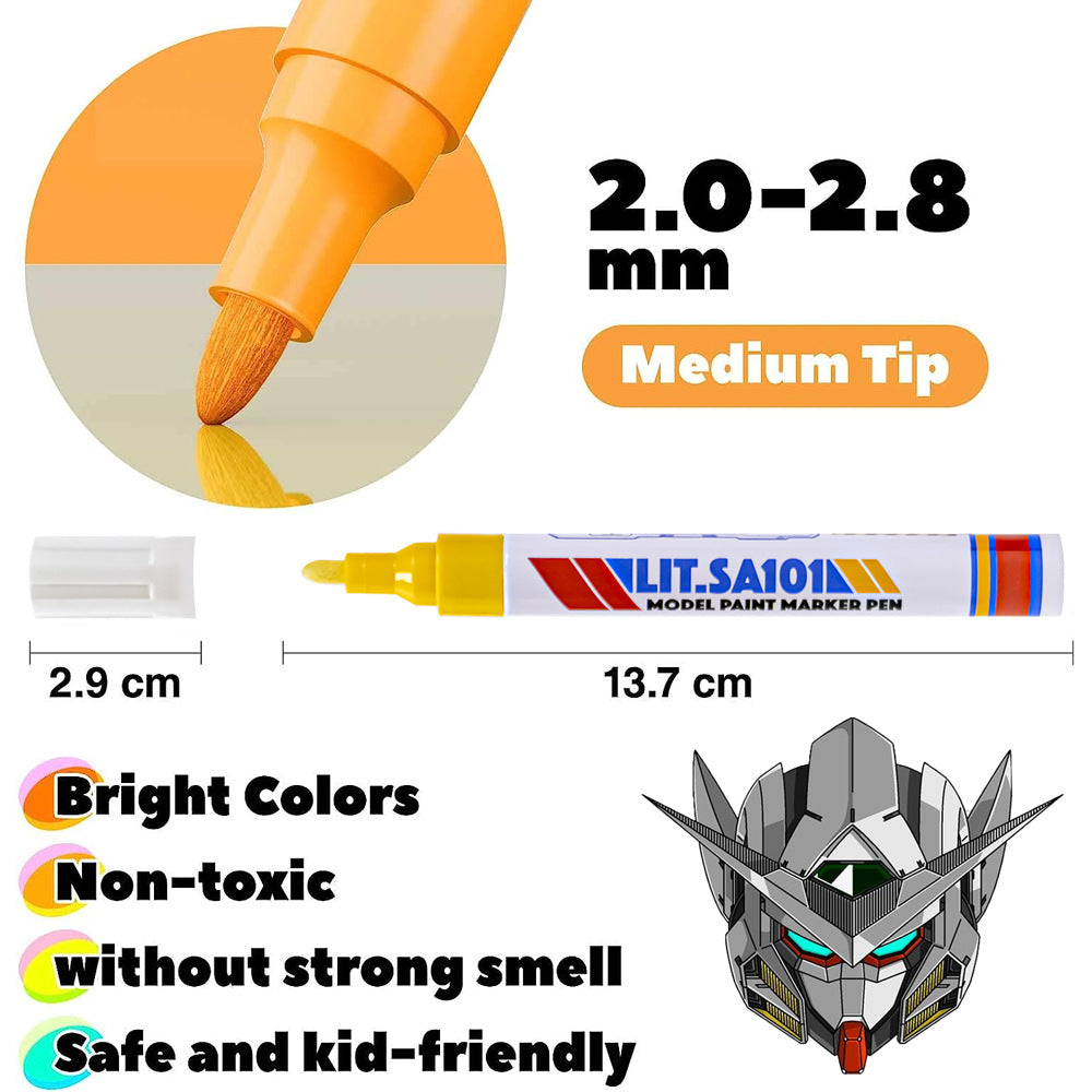 2pcs Model Paint Marker Pens Oil Based