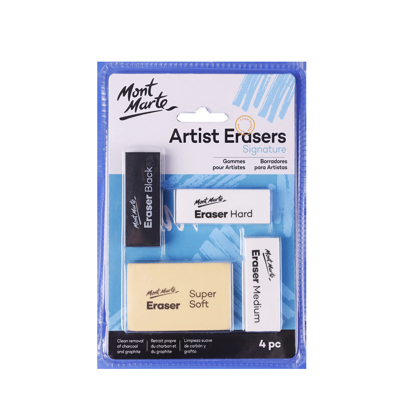 Mont Marte Artists Eraser Pack 4PCS