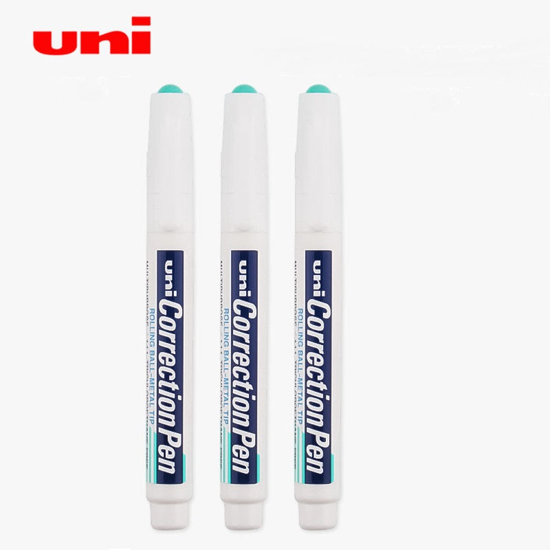 UNI Correction Pen Rolling Ball Metal Tip,3 Pack