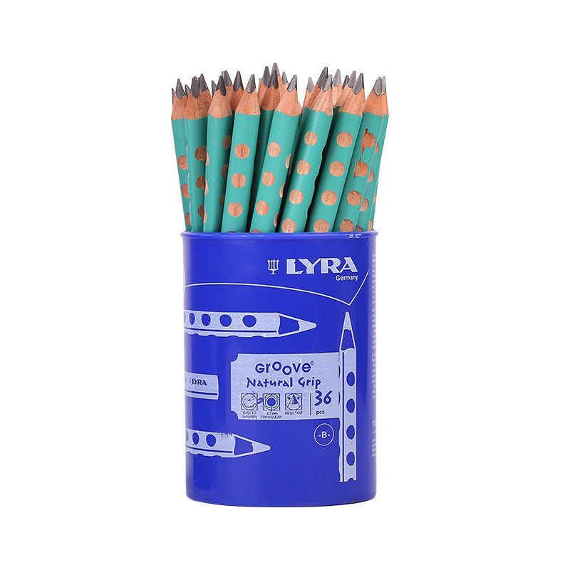 LYRA Groove Graphite Triangular B Pencils,36 Pieces