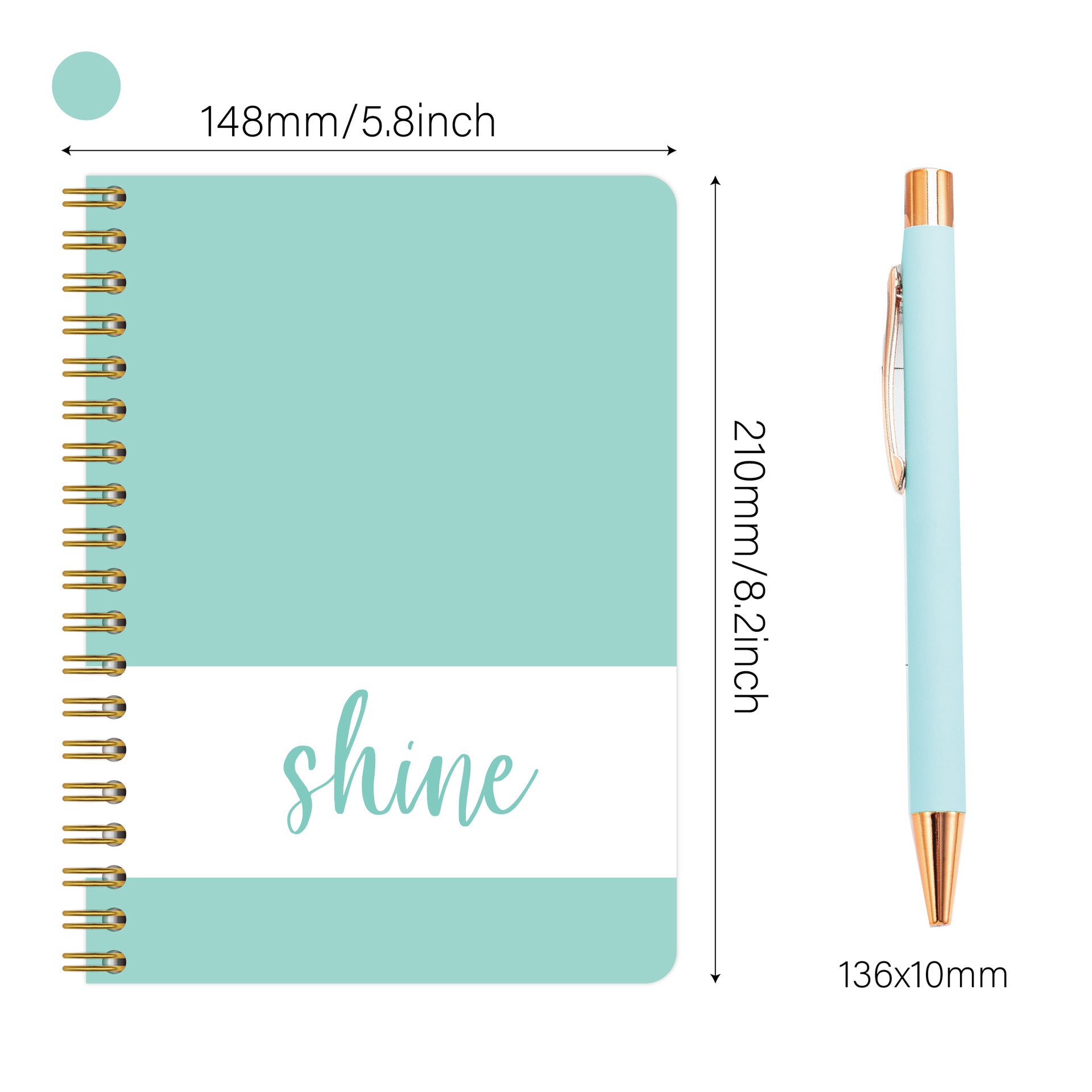 7pcs Shine Diary Notebook Pen Sticker Gift Set for Kids