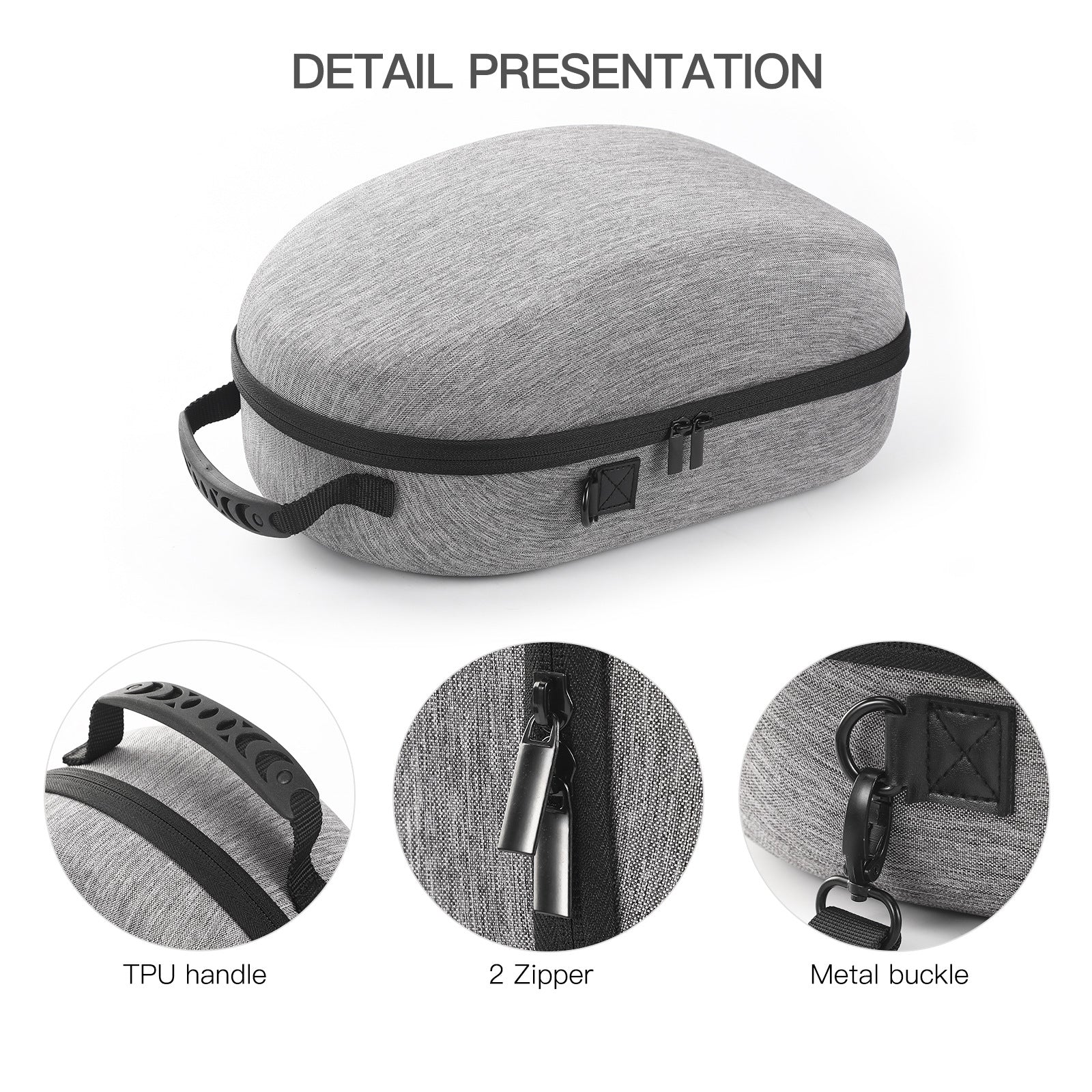 VR Handlebar Organizer Hard Travel Case for Meta Quest VR 3