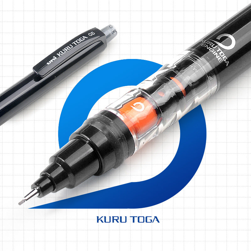 Uni M5-452 Kuru Toga Mechanical Pencil,Pipe Slide 0.5 mm Black