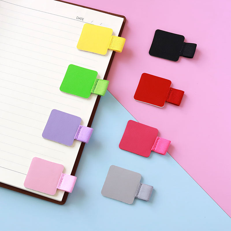 10pcs Self Adhesive Leather Pen Loop Holder for Notebooks