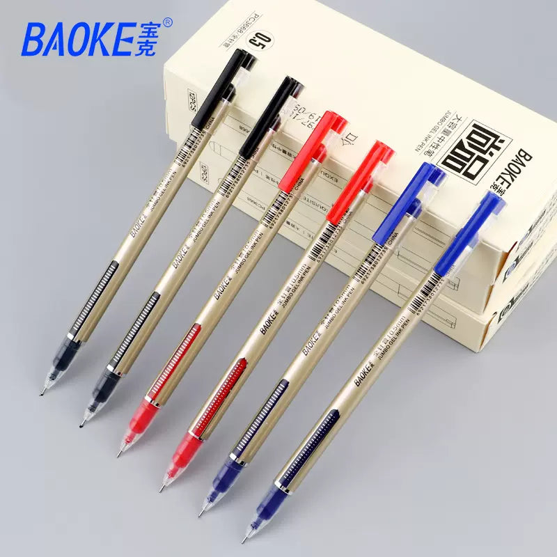 Baoke EXQUISITE 0.5mm Jumbo Gel Ink Pen 12 Pack