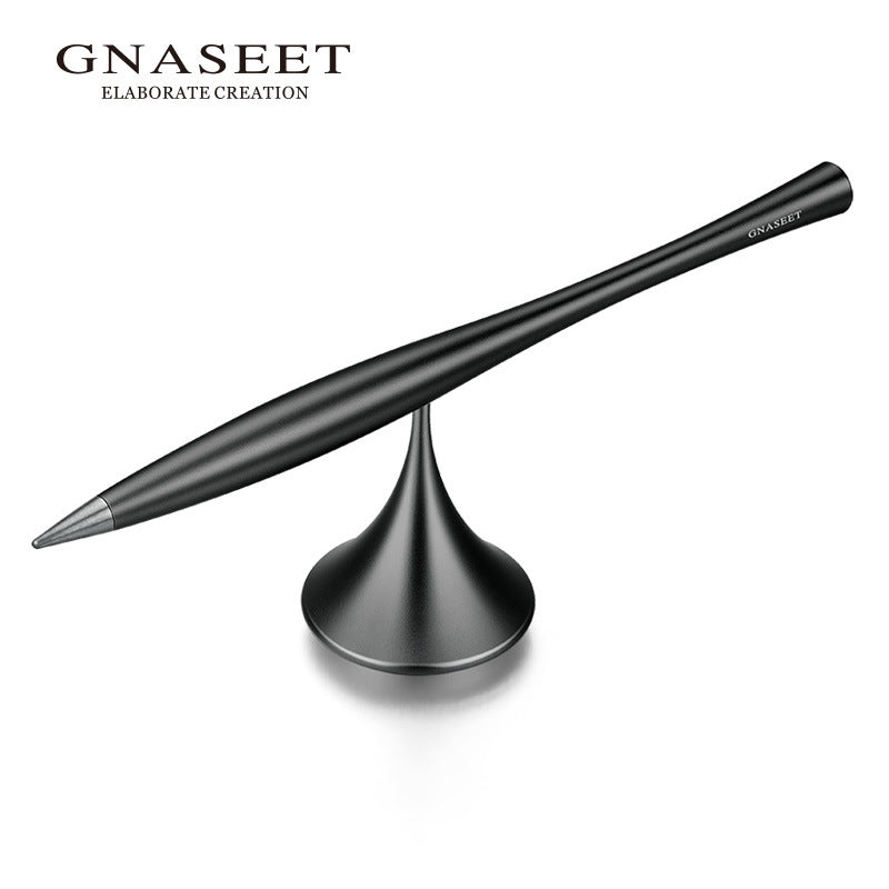 Inkless Eternal Metal Pen with Spinning Base