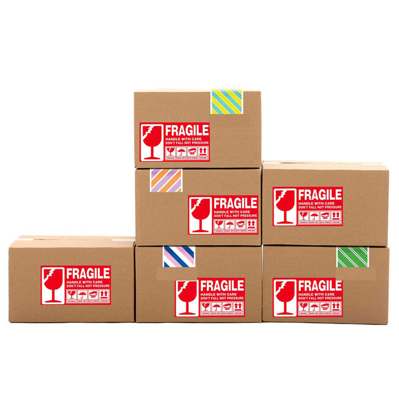 300Pcs Fragile Stickers Red Warning Labels for Shipping and Packing