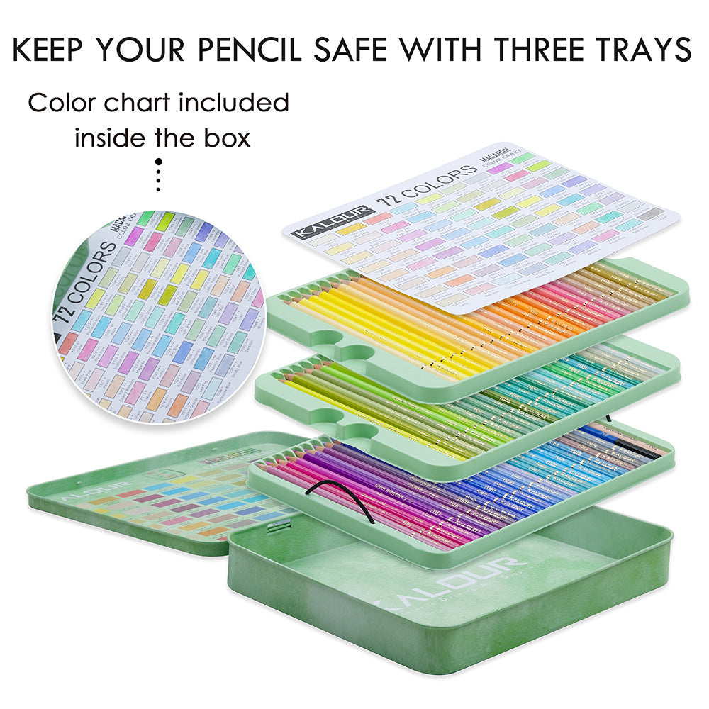 KALOUR Macaron Pastel Colored Pencils Set 72 Colors