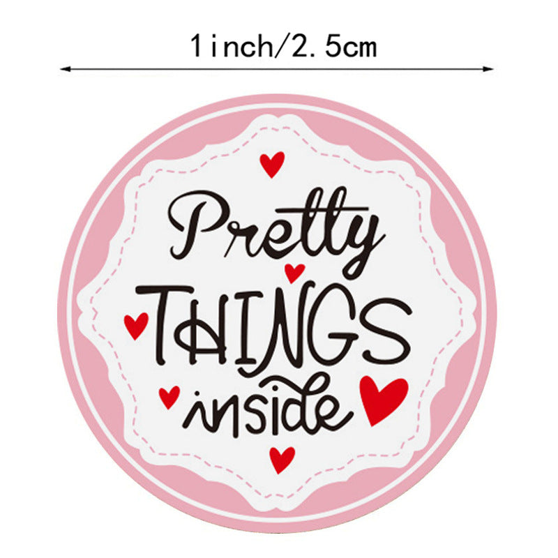 2000pcs Pretty Things Inside Stickers,Round 1 Inch Adhesive Labels