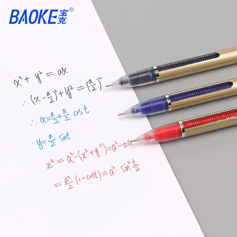 Baoke EXQUISITE 0.5mm Jumbo Gel Ink Pen 12 Pack