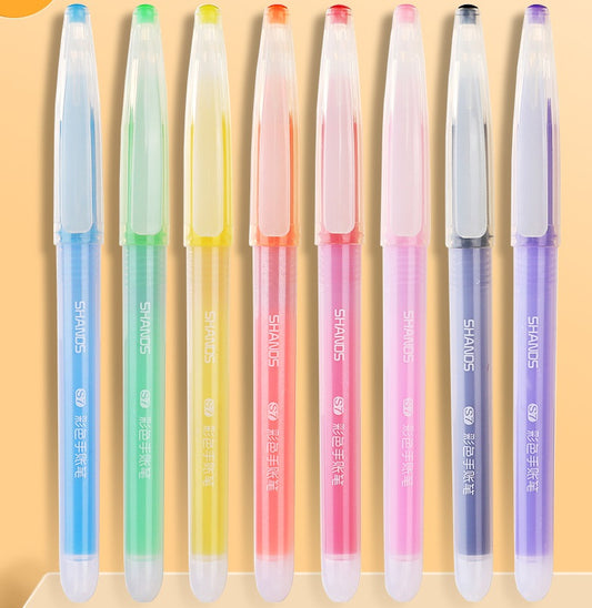 Juice Colours Liquid Gel Pen 0.5mm Fine Line Needle Tip 8 Pack