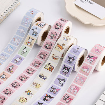 6 Rolls Motivational Sanrio Stickers for Kids 3000pcs 1 Inch