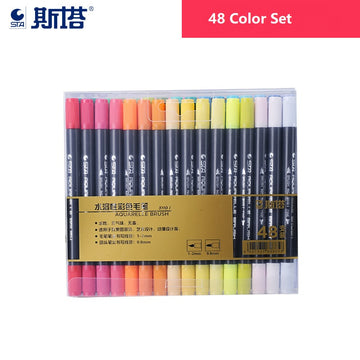 STA 3110 48 Color Double-Ended Watercolour Brush Pen