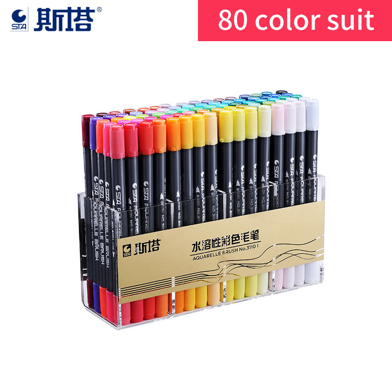 STA 3110 80 Color Double-Ended Watercolour Brush Pen