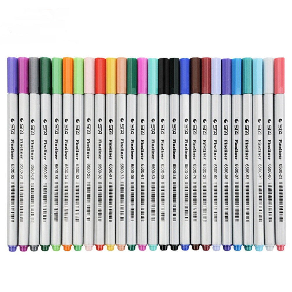 STA 26 Colors Art Fineliner Pens 0.4mm Fine Point