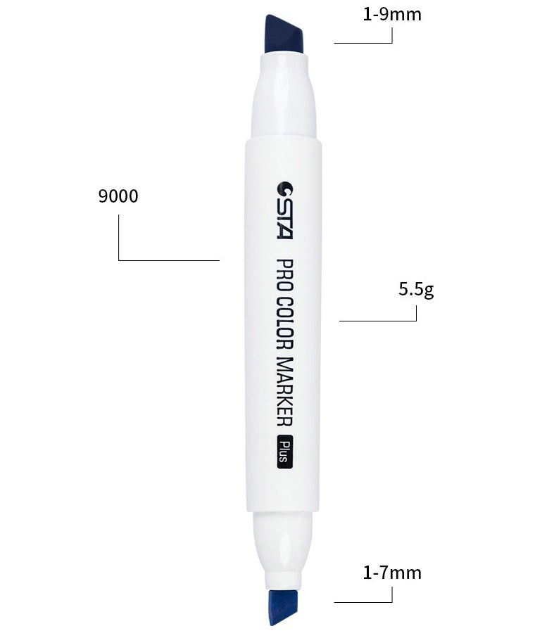 STA Pro Color Marker Plus 24/36/48/60 Skin Tone Alcohol Art Markers