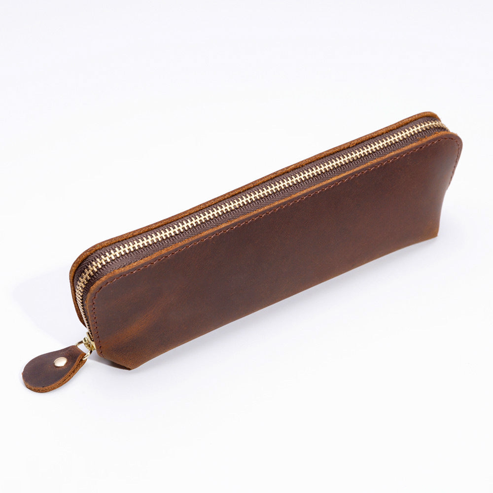 Genuine Leather Pencil Case (Pens,Cables,Stationery and Personal Items)