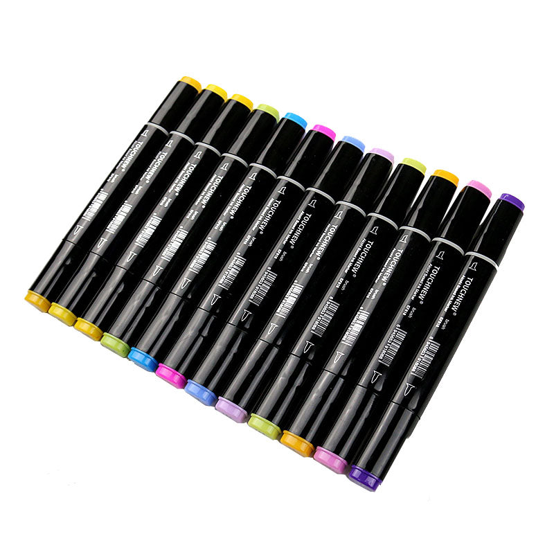 TOUCHNEW Brush Markers 168 Full Colors Set Dual Tips Alcohol Based