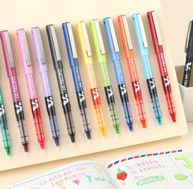 Pilot BX V5 8 Assorted Colour Pack Hi-Tecpoint Rollerball Pen