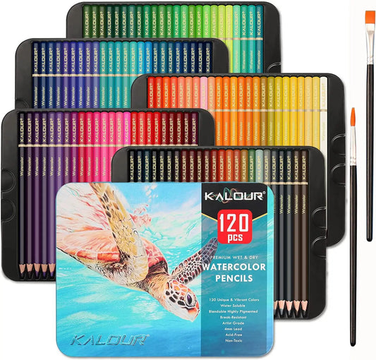 Kalour 300 Color Professional Oil Colored Pencils Artist Pencils Soft